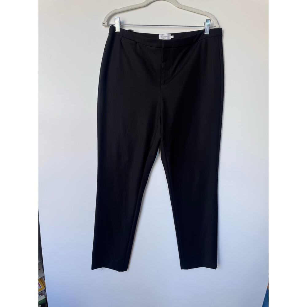 THE RESET R Label Skinny Stretch Ankle Pant Black office business casual large